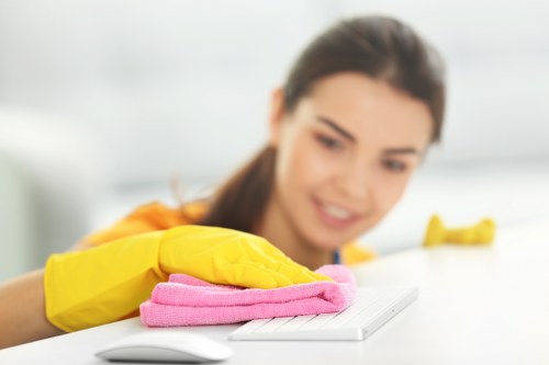 Routine cleaning for a business premises in NW3