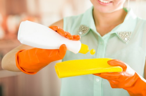 Carpet cleaning process in a NW3 office space