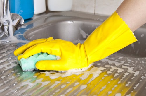 Kitchen deep cleaning in NW3 with detailed attention to surfaces and appliances