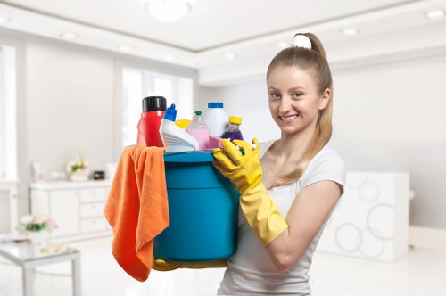 Final review of service terms and acceptance for a cleaning booking