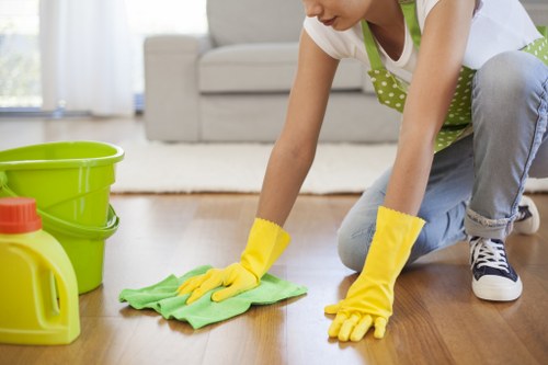 Charity donation and reuse partnership for cleaning waste